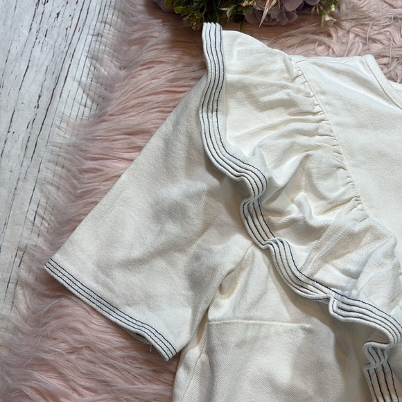 SAYLOR Harriette Denim White Top - Picture 3 of 9